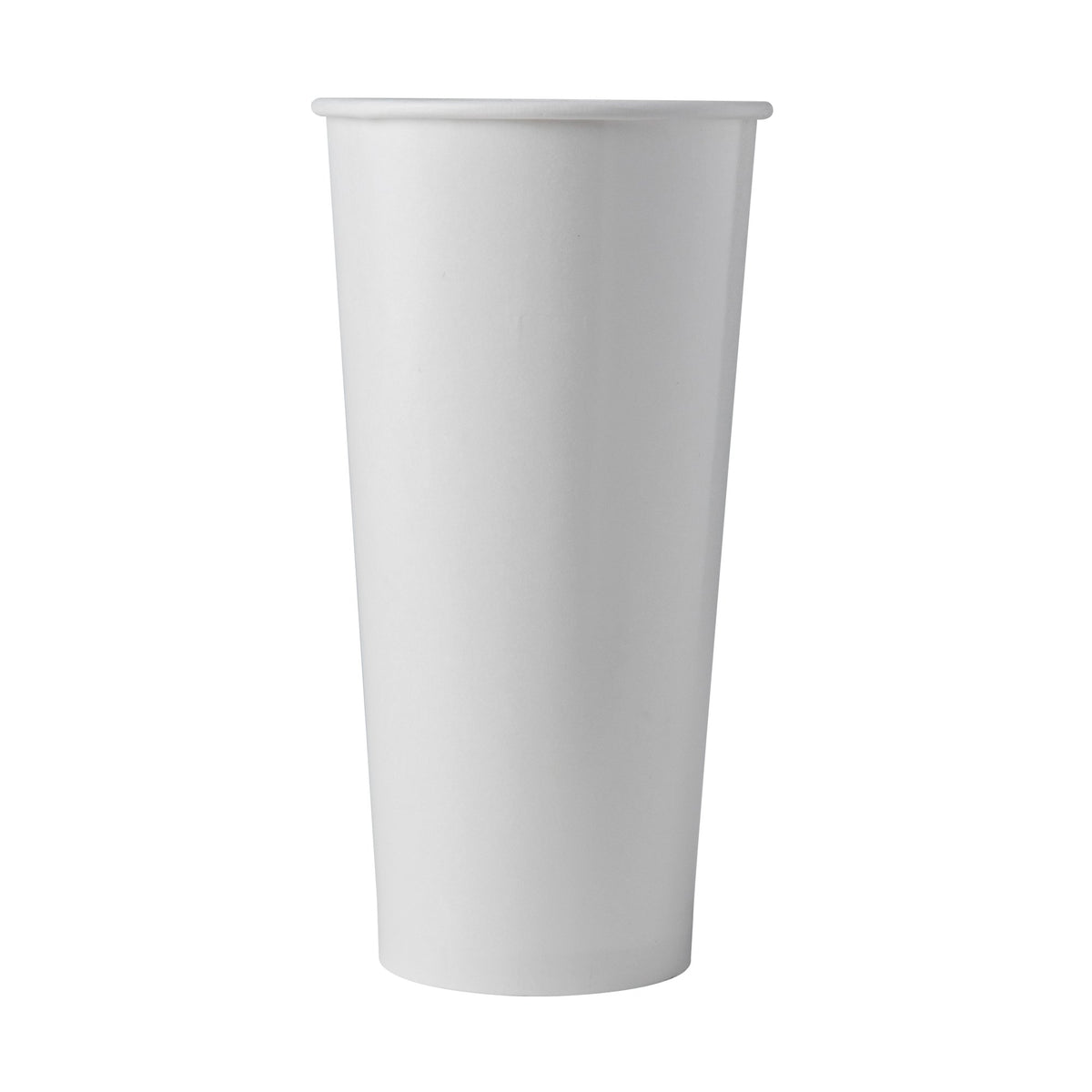 KR 22 oz White Paper Soda Cup (90mm Rim) - 1000/Case