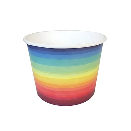 16oz Frozen Yogurt/Soup Cup - Rainbow (1000 per case)