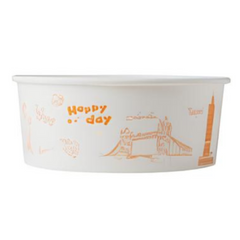 30oz Poke/Salad Paper Bowl - White 165 MM - (600 per case)