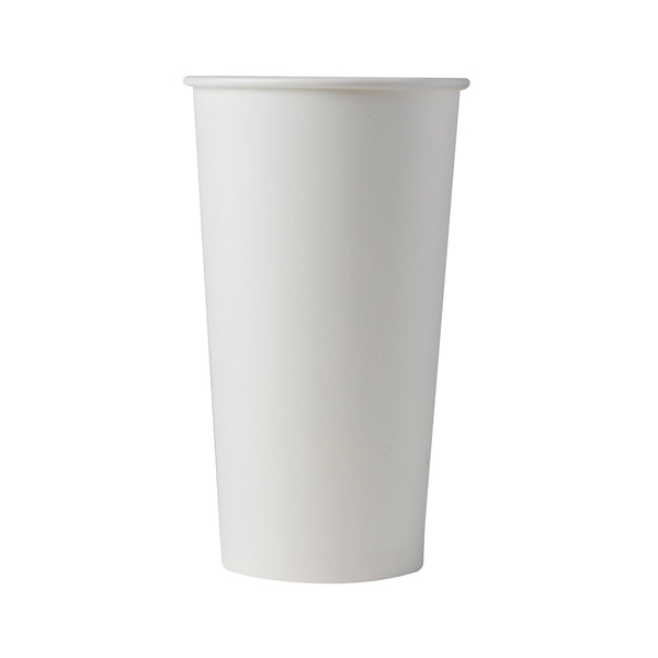 Choice 20 oz. White Poly Paper Hot Cup - 600/Case