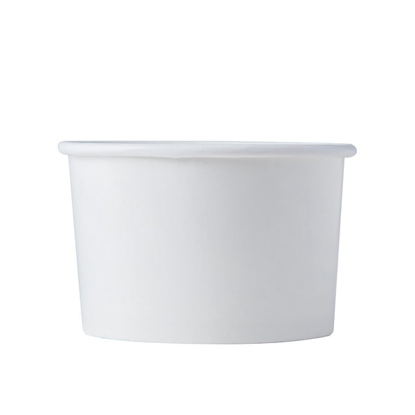 10 oz Paper Food Containers - White - 1,000 count - 96mm